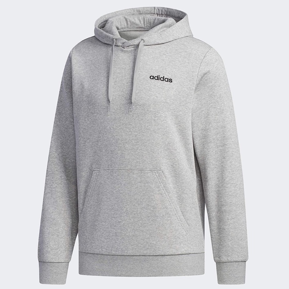 Adidas Essentials Fleece Hoodie Gray XXL Cozy Pullover Mens Athleisure